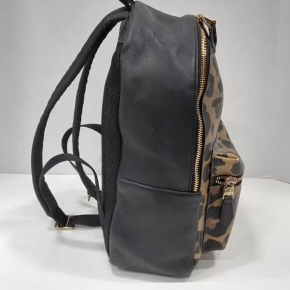 Authentic COACH Coated Canvas & Leather Charlie Leopard Print - Picture 3 of 7